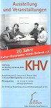 Download des Flyers "Ausstellung und Veranstaltungen - 20 Jahre Kultur-Historischer Verein Borbeck e.V."